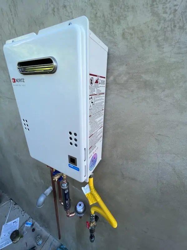 Tankless water heater installation for Wilmer homes
